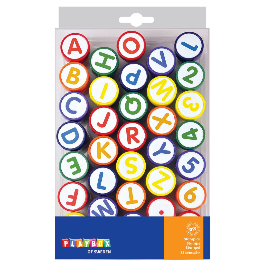 BildeStämplar bokstäver och siffror
