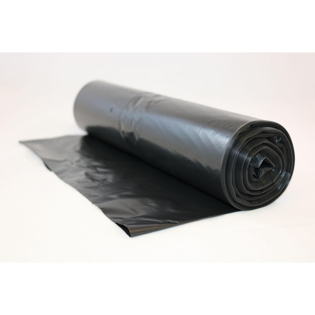 BildePlastsäck LD 125L 40my svart 25/rl