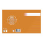 Skrivh.17x21cm linj. 5+5+5+7mm orange