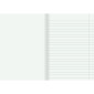 Skrivhäfte A5 olinj/linj. 8,5mm grön
