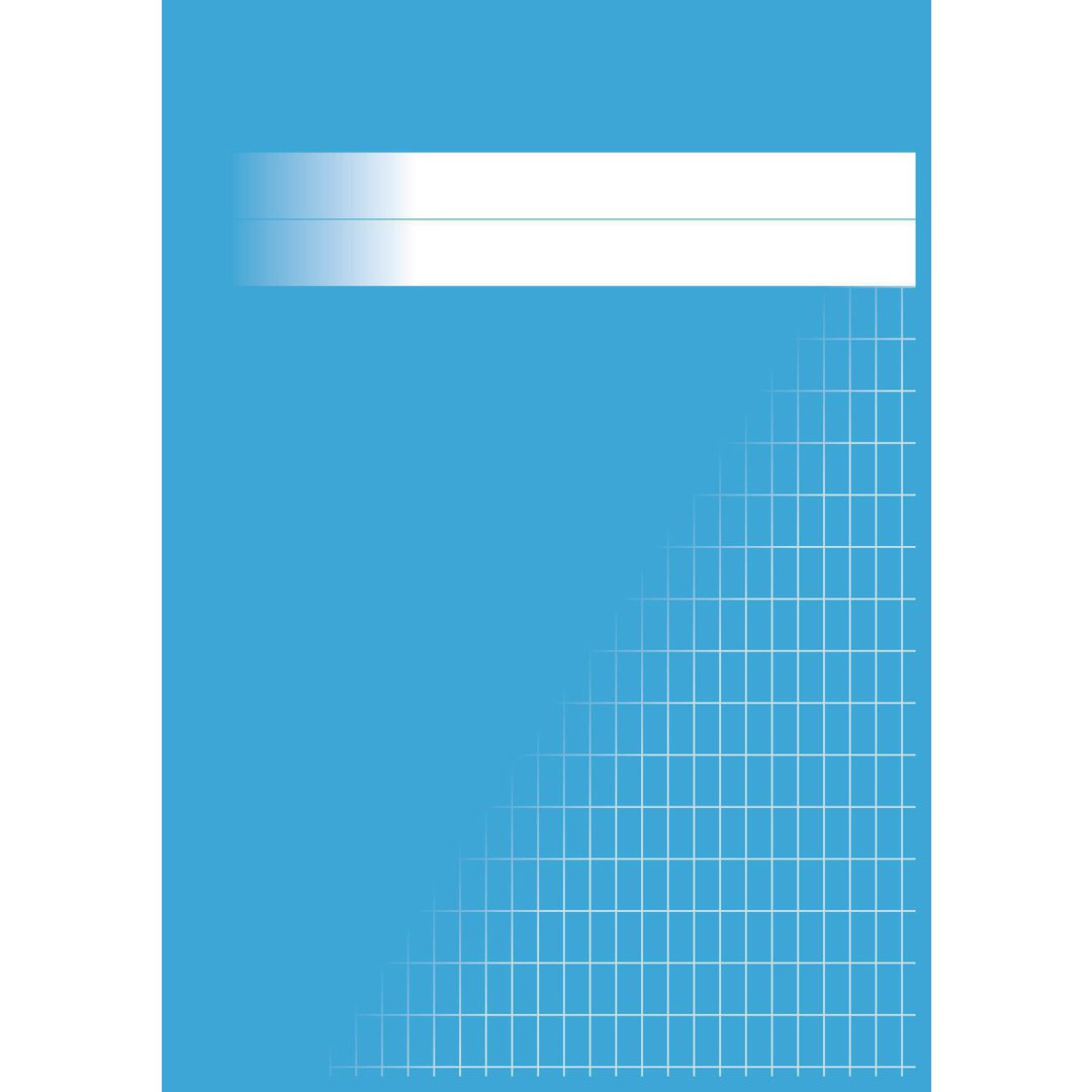 BildeRäknehäfte A5 rutat 5x10mm mellanblå