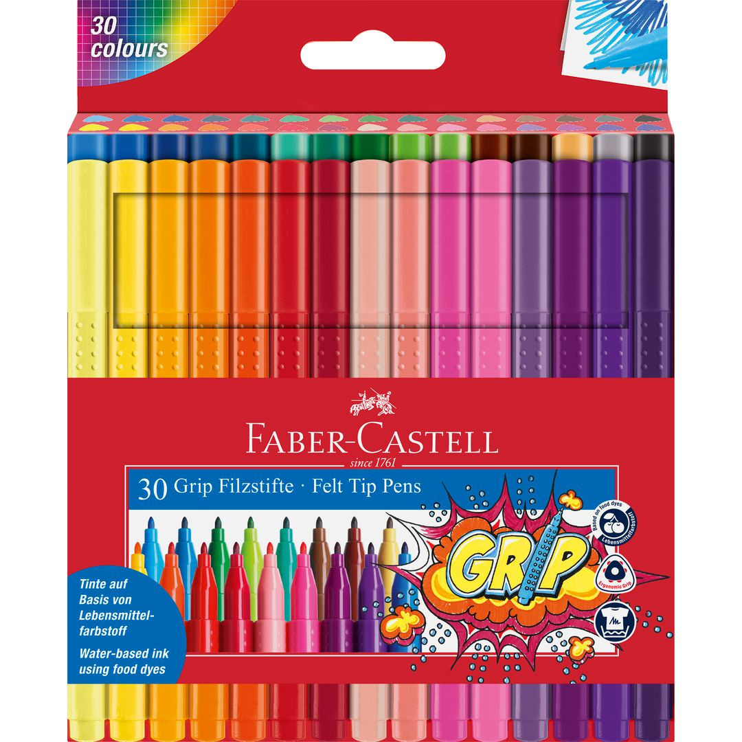 BildeFiberpenna FABER neon och pastell 30/fp