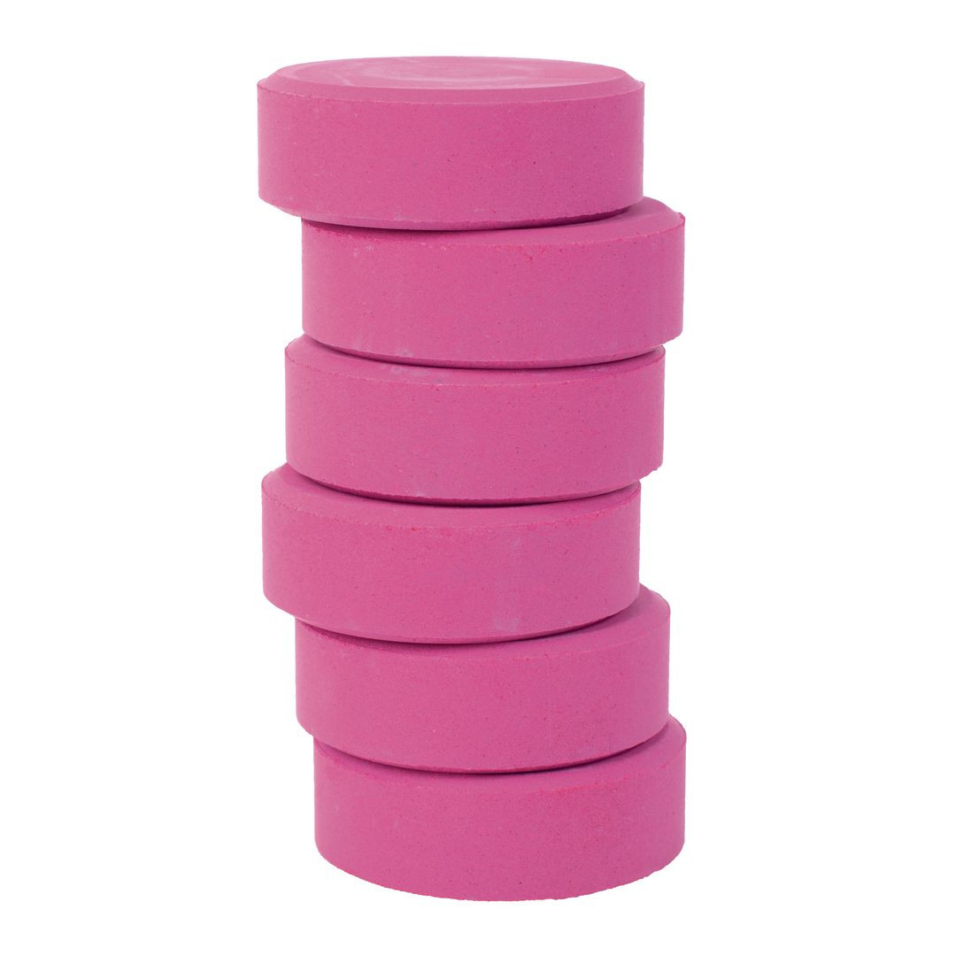 BildeFärgpuckar 57mm, rosa 6/fp