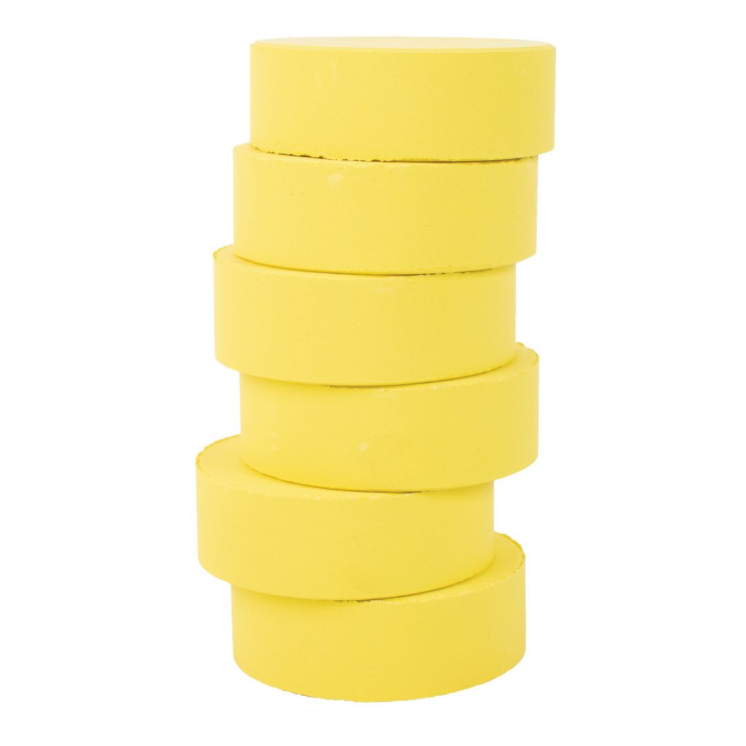 BildeFärgpuckar 57mm, ljusgul 6/fp