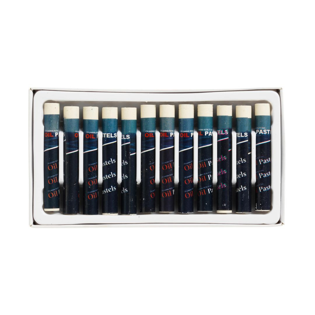 BildeOljepastellkrita vit 12/fp