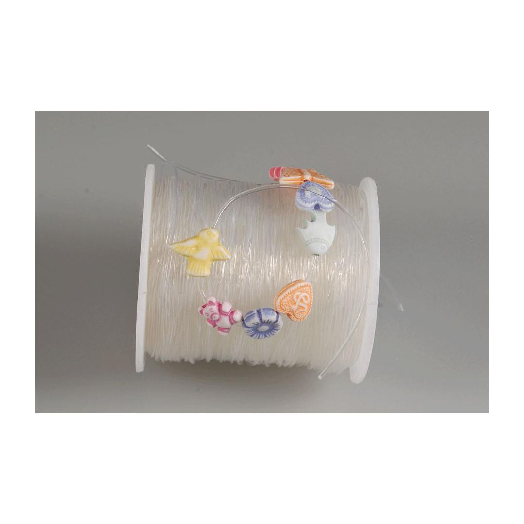 BildeSmycketråd elastisk 50mx1mm