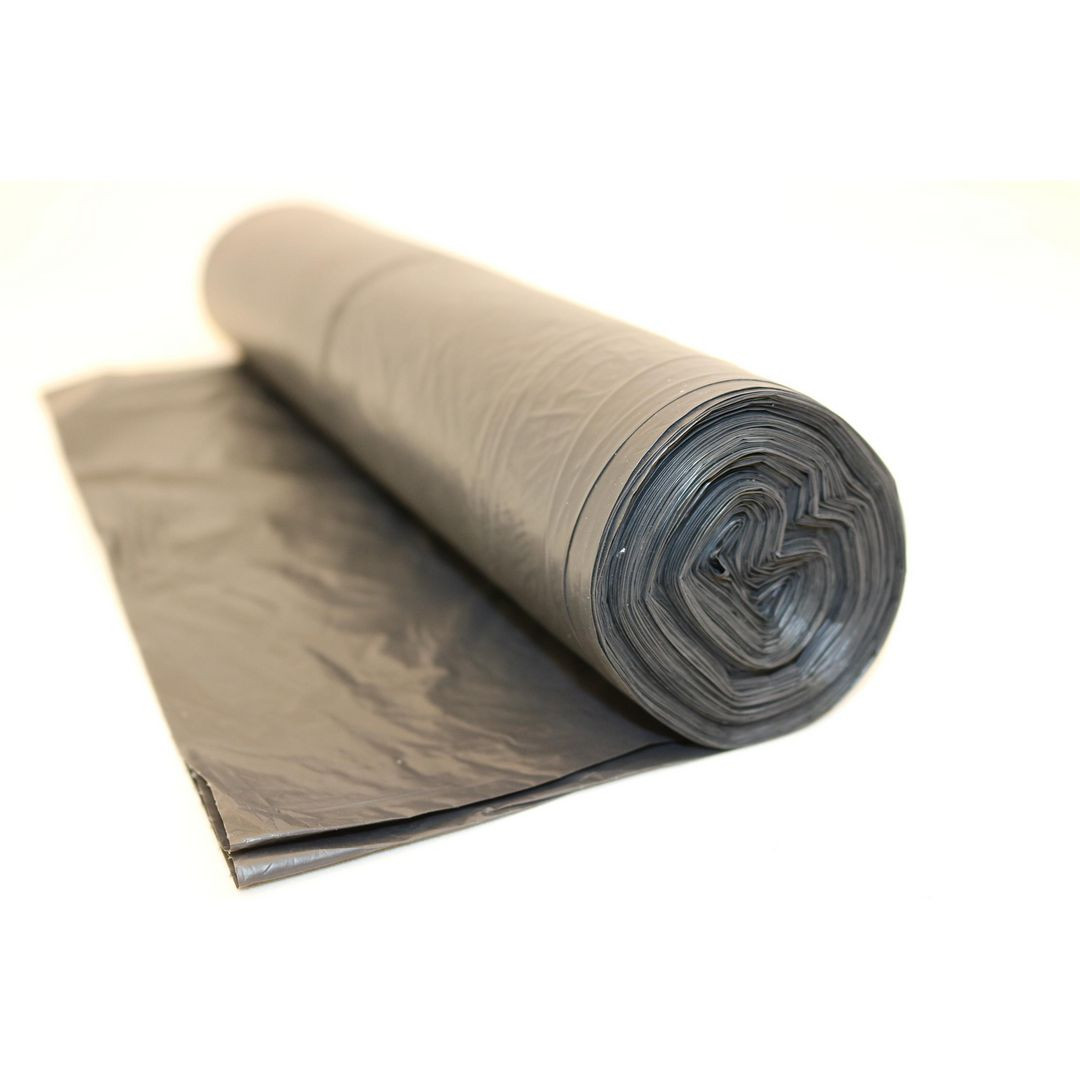 BildePlastsäck R100% 125L COEX svart 25/rl