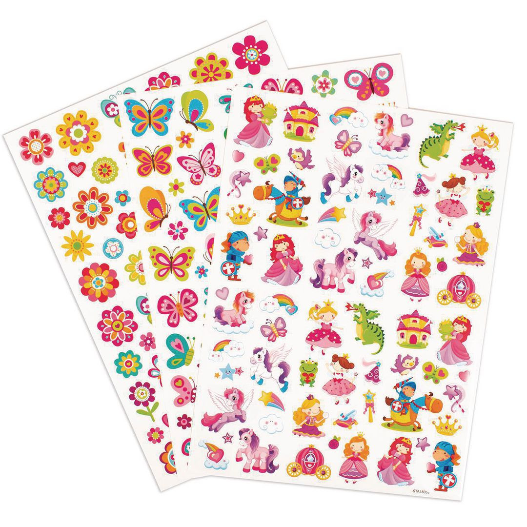 BildeStickers sagor, fjärilar och blommor