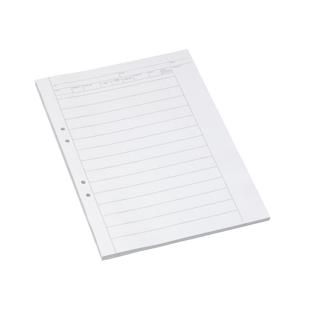 BildeProvskrivningsblad A3 linj 18mm 250/fp