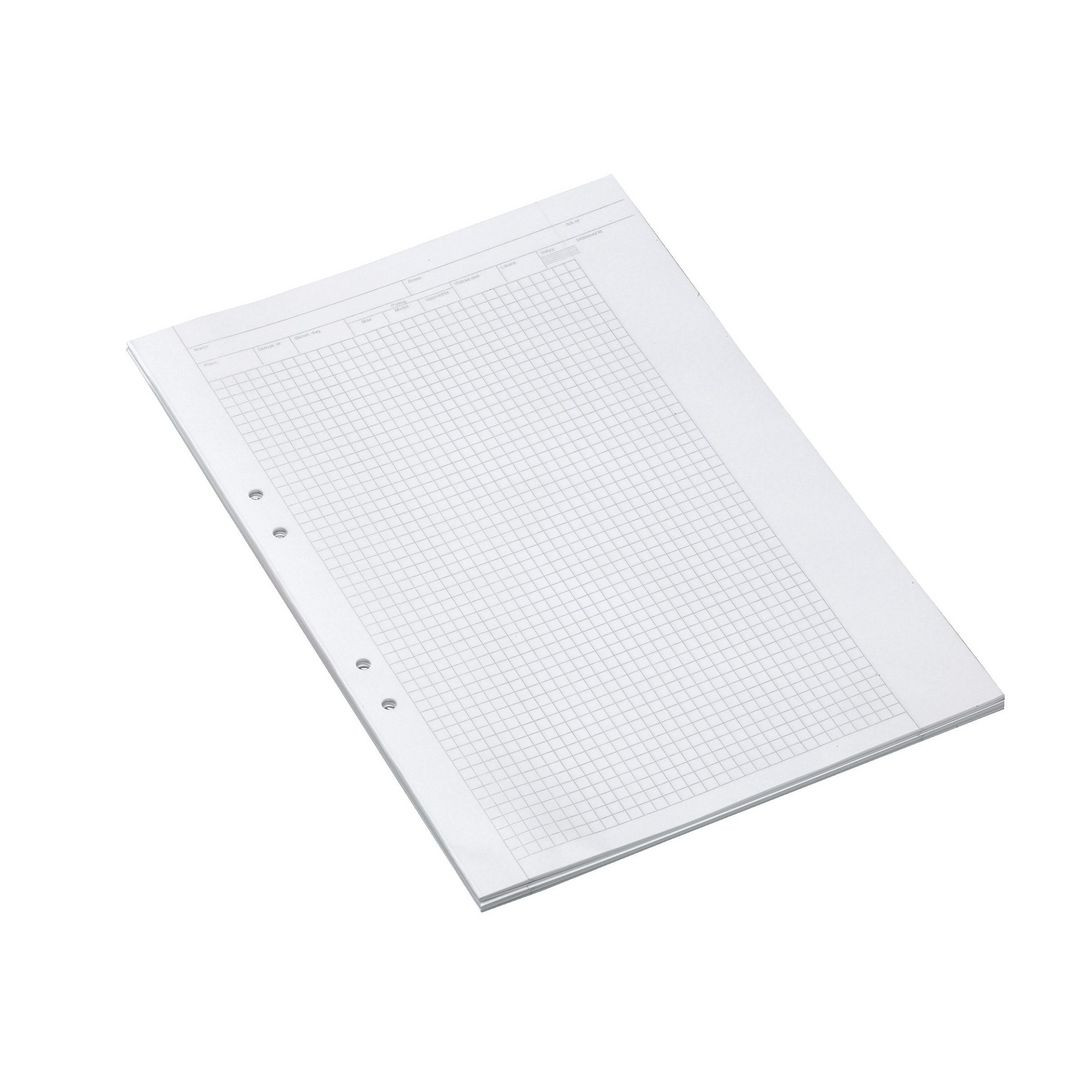 BildeProvskrivningsblad A3 rutat 5x5mm 250/fp