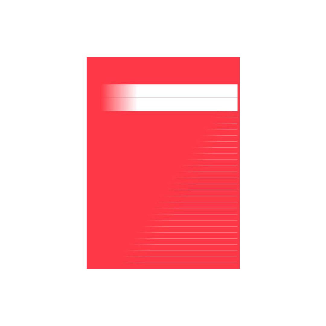 BildeSkrivhäfte A4 linjerat 8,5mm röd