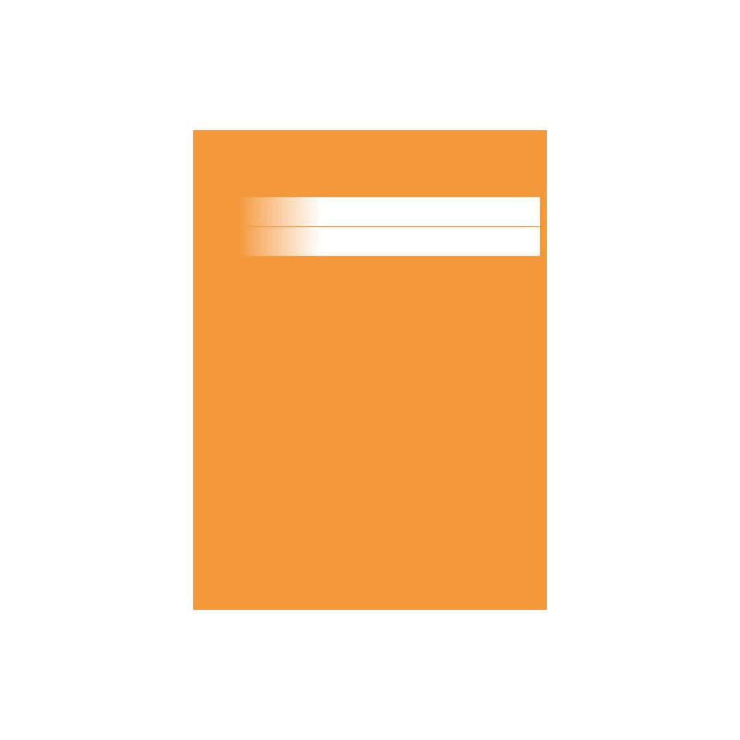 BildeSkrivhäfte A5 olinjerat orange