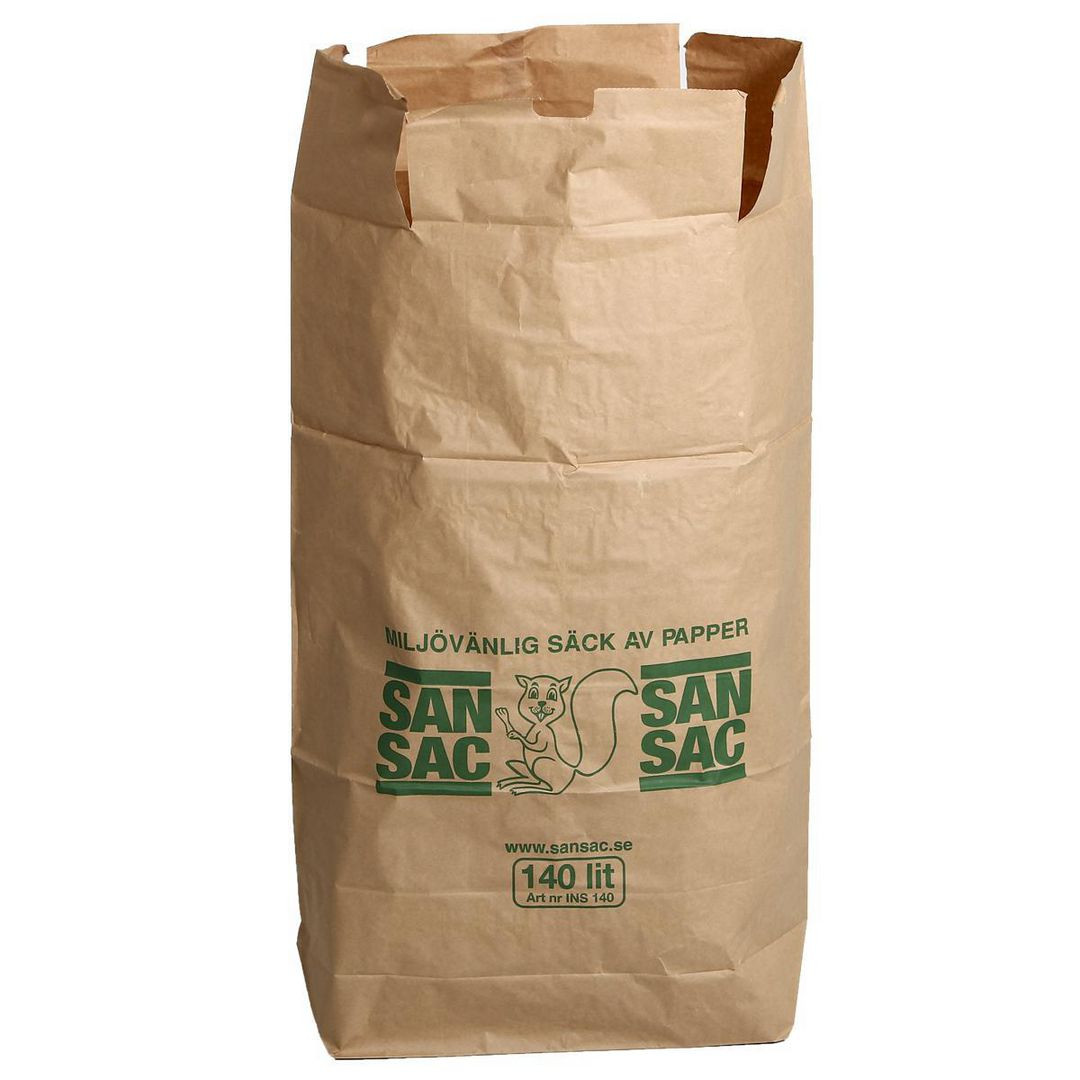 BildeMatavfallspåse SANSAC Papp 140L 20/fp