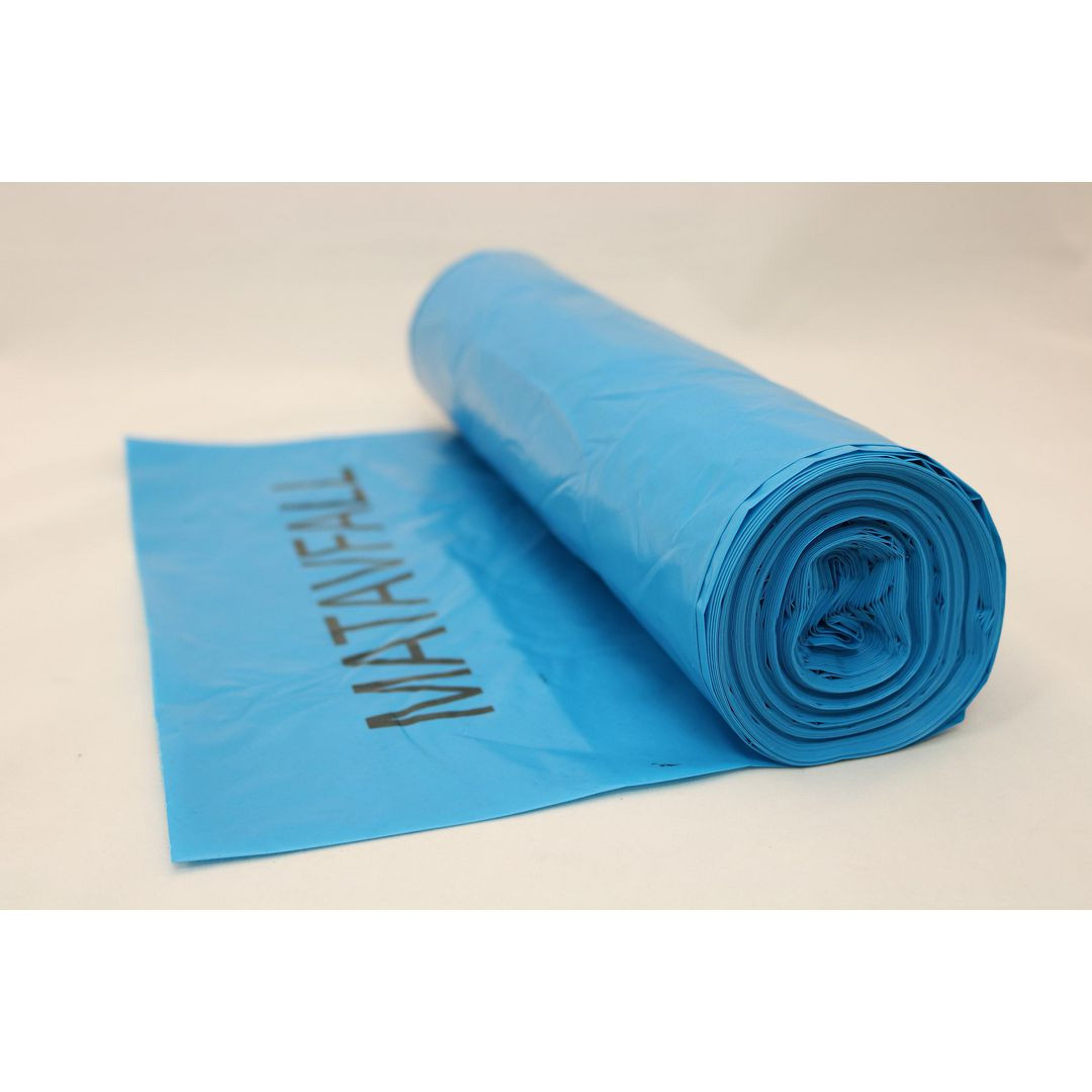 BildeMatavfallssäck LLD 70L blå m.tryck 25/rl