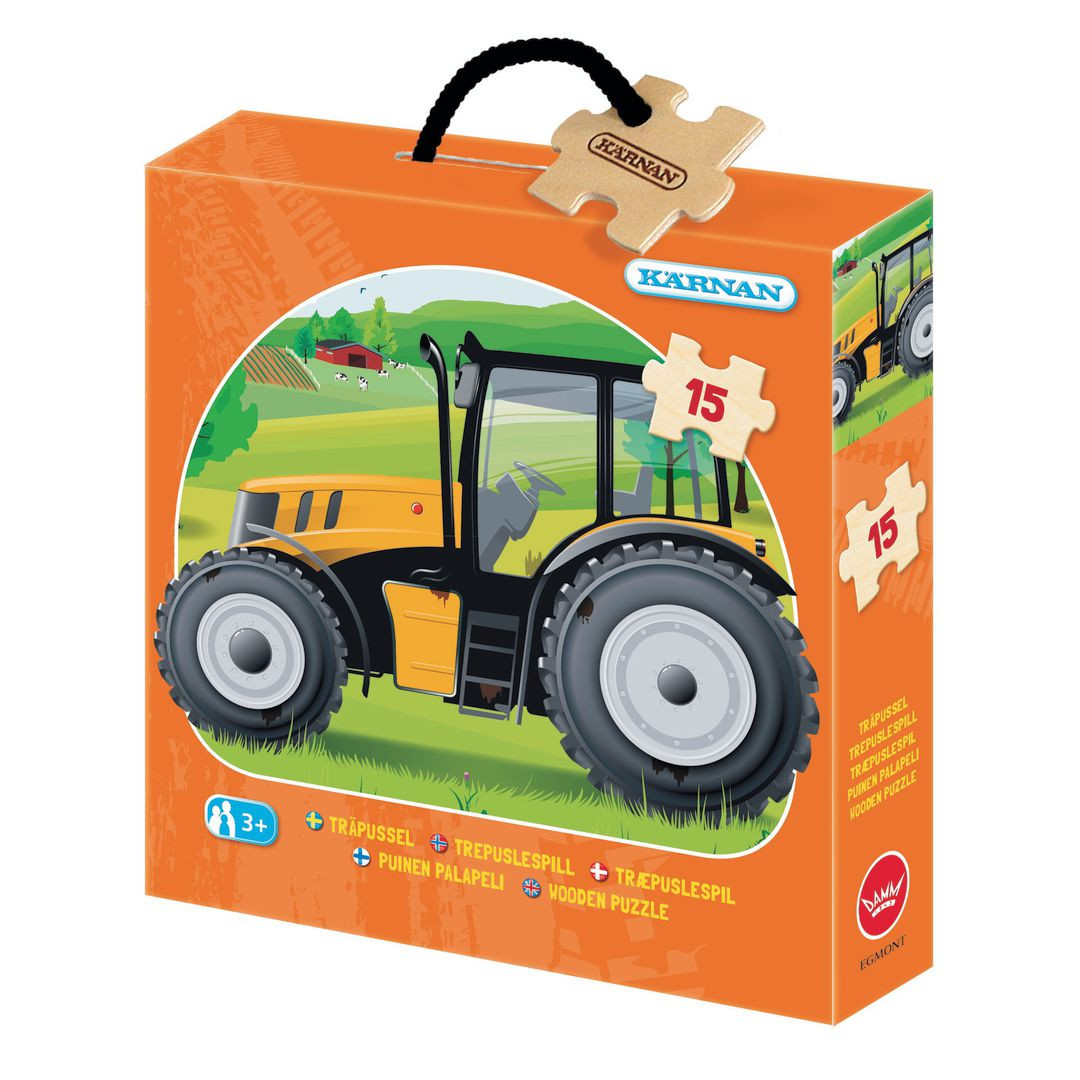 BildeTräpussel Traktor 15 KÄRNAN bitar