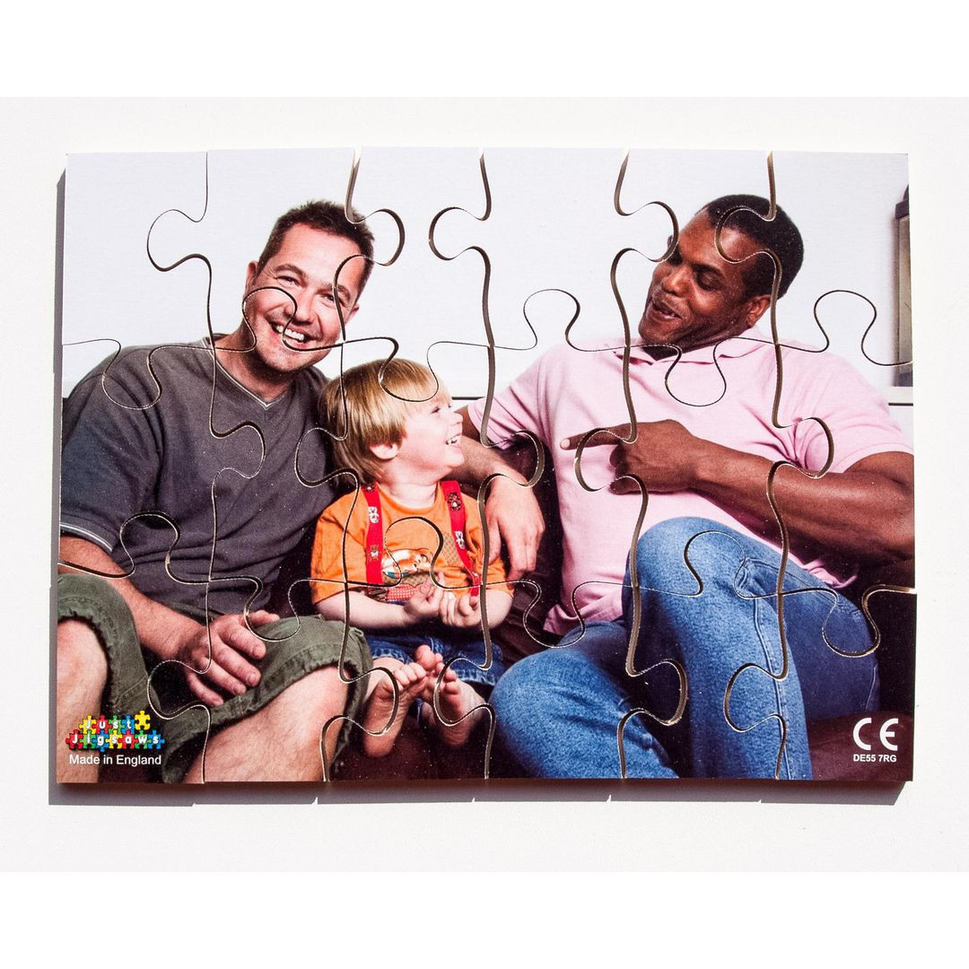 BildePussel olika familjer 8 olika pussel