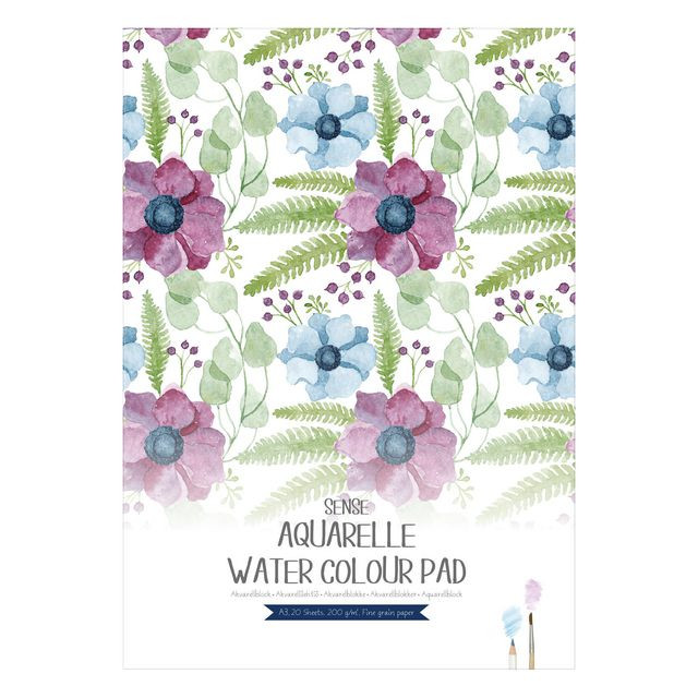 BildeAkvarellblock pad A3 200g 20blad