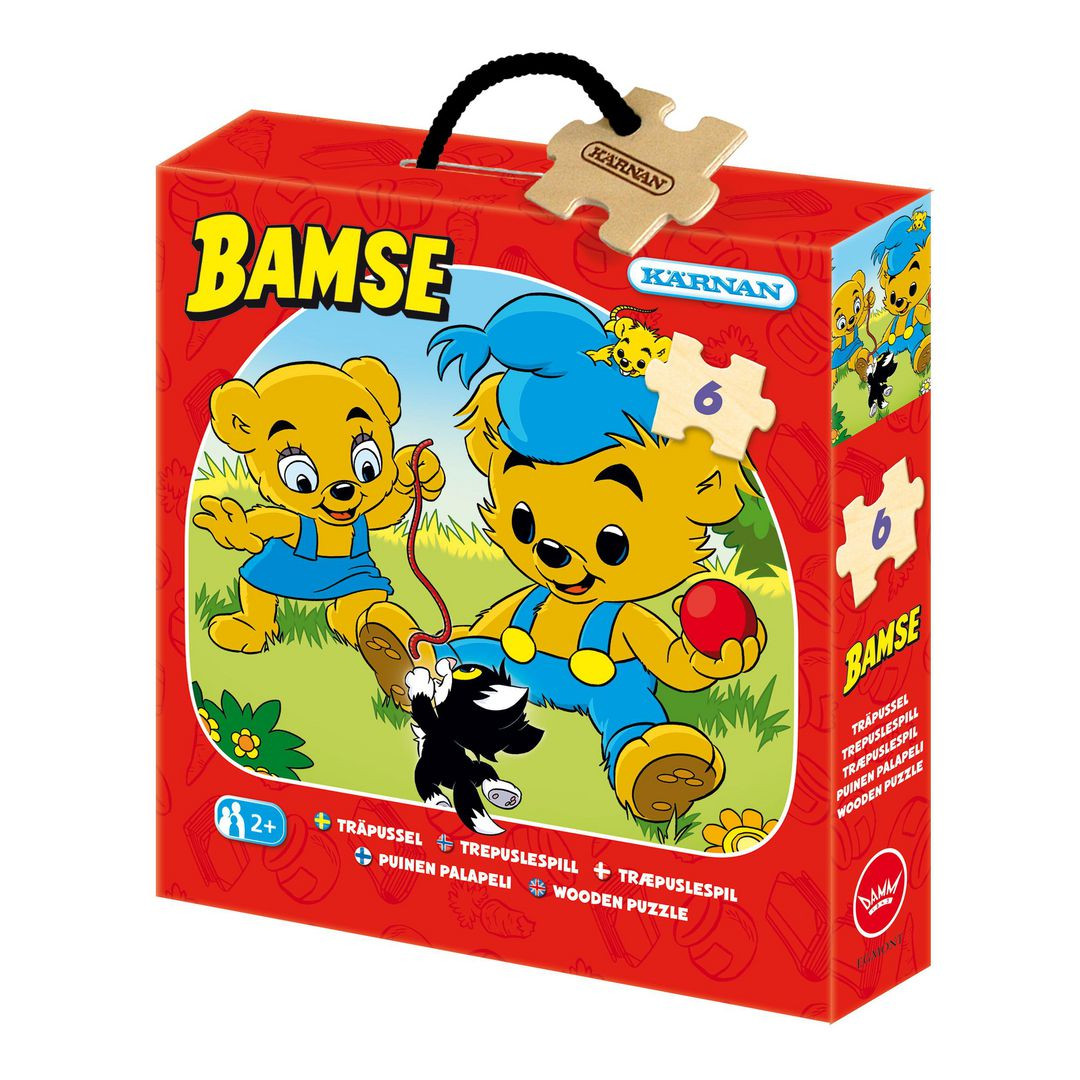 BildeTräpussel Bamse 6 bitar