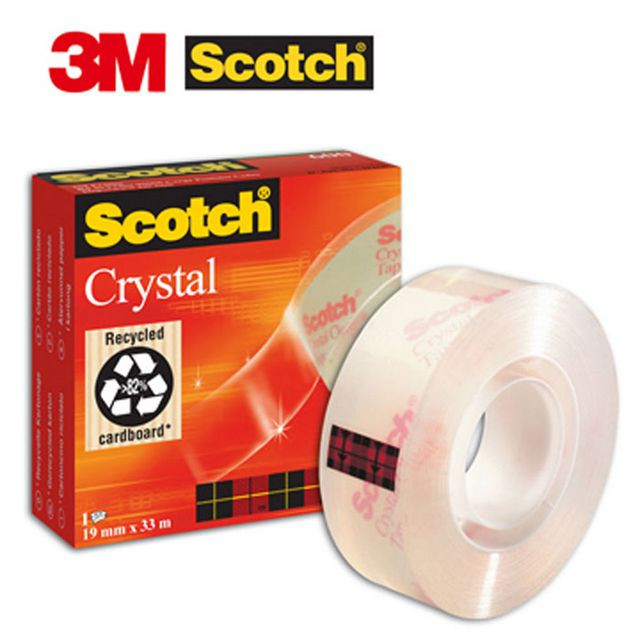 BildeKontorstejp SCOTCH Crystal 33mx 19mm