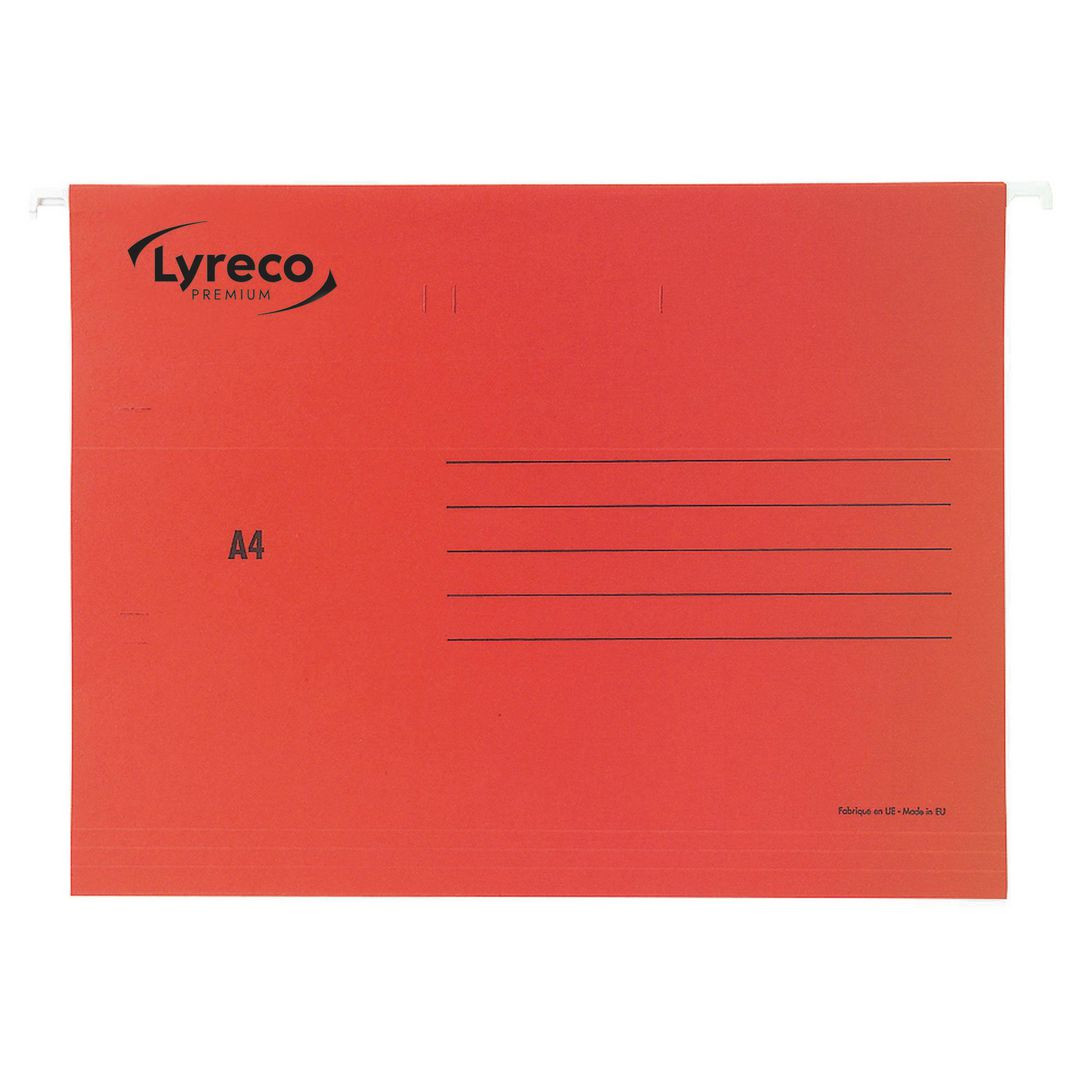 BildeHängmapp LYRECO premium A4 röd 25/fp