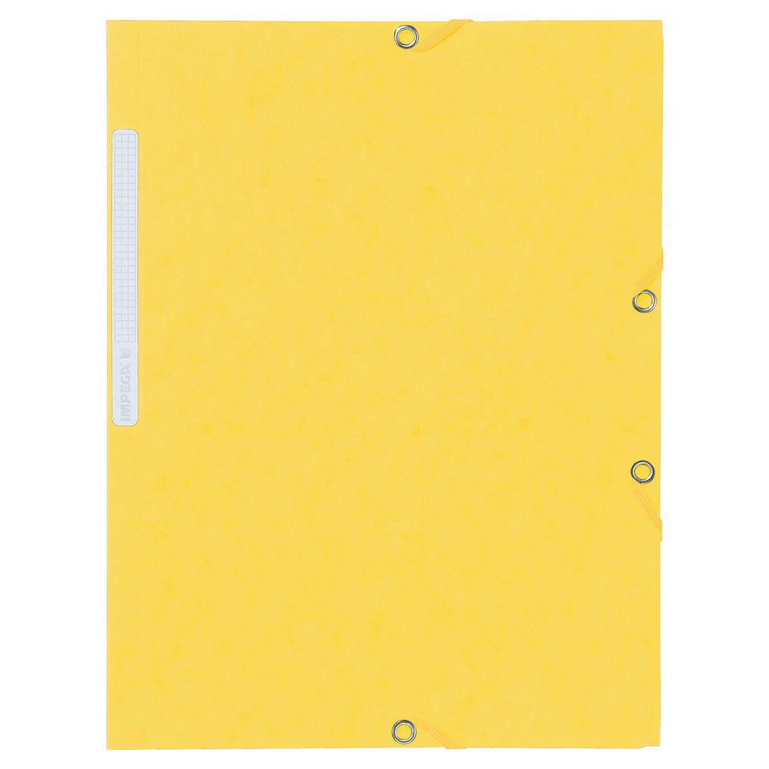 BildeGummibandsmapp LYRECO kart A4 gul 10/fp