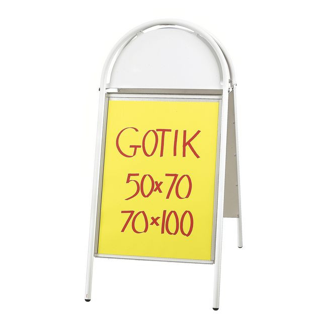 BildeGatuställ Gotik 70x100cm vit