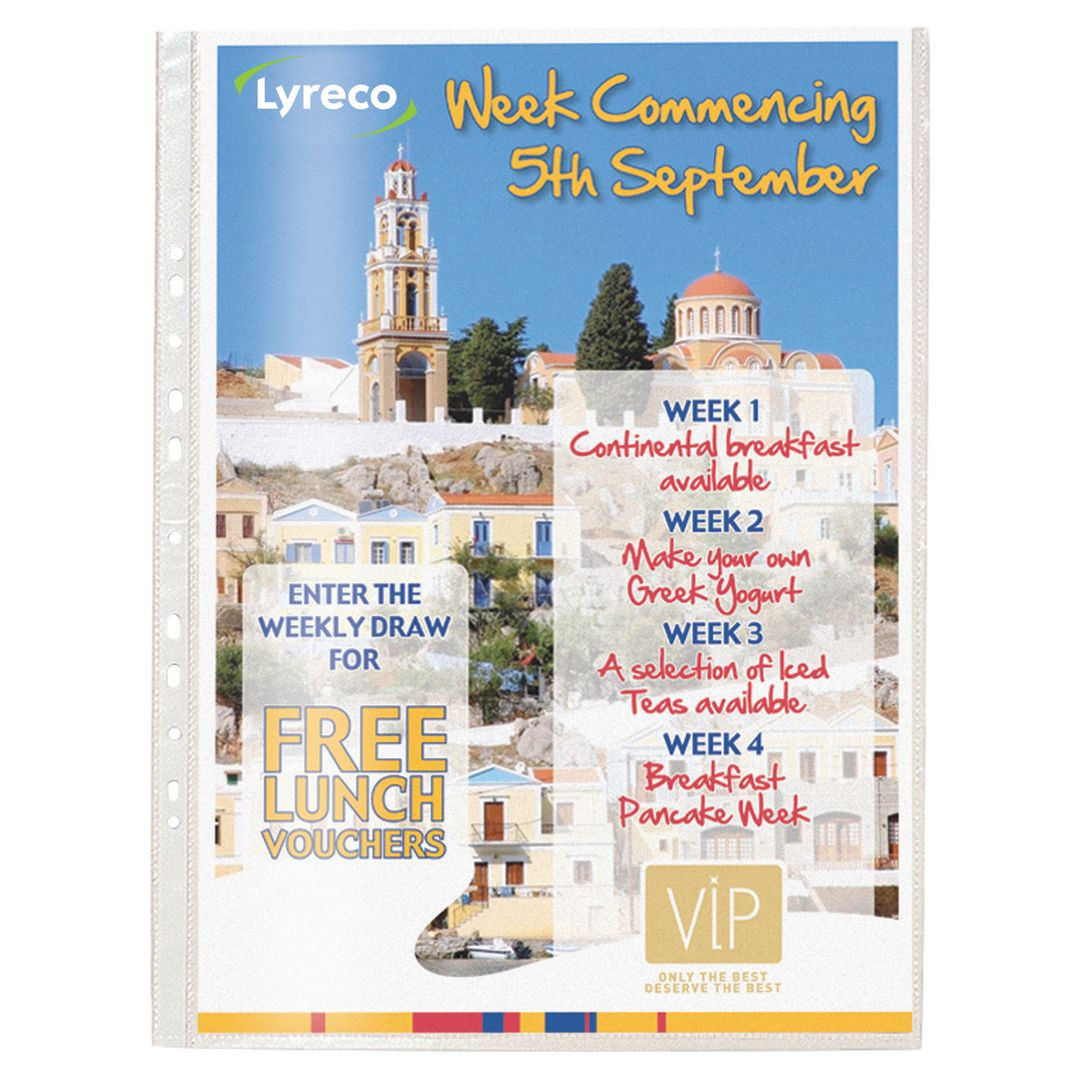 BildePlastficka LYRECO A3 0,08 klar 10/fp