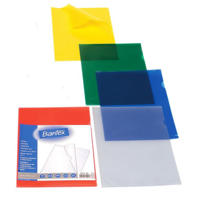 BildeAktmapp BANTEX PP A4 0,11 ofärgad 10/fp