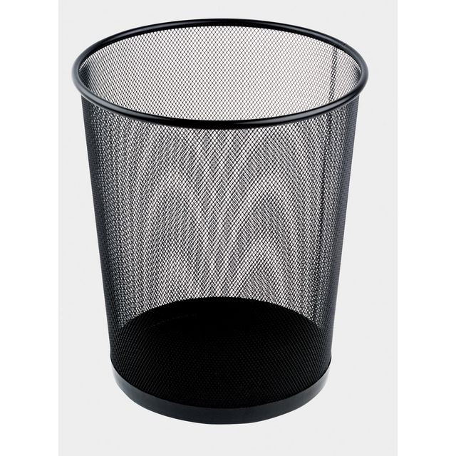 BildePapperskorg trådmetall 18L svart