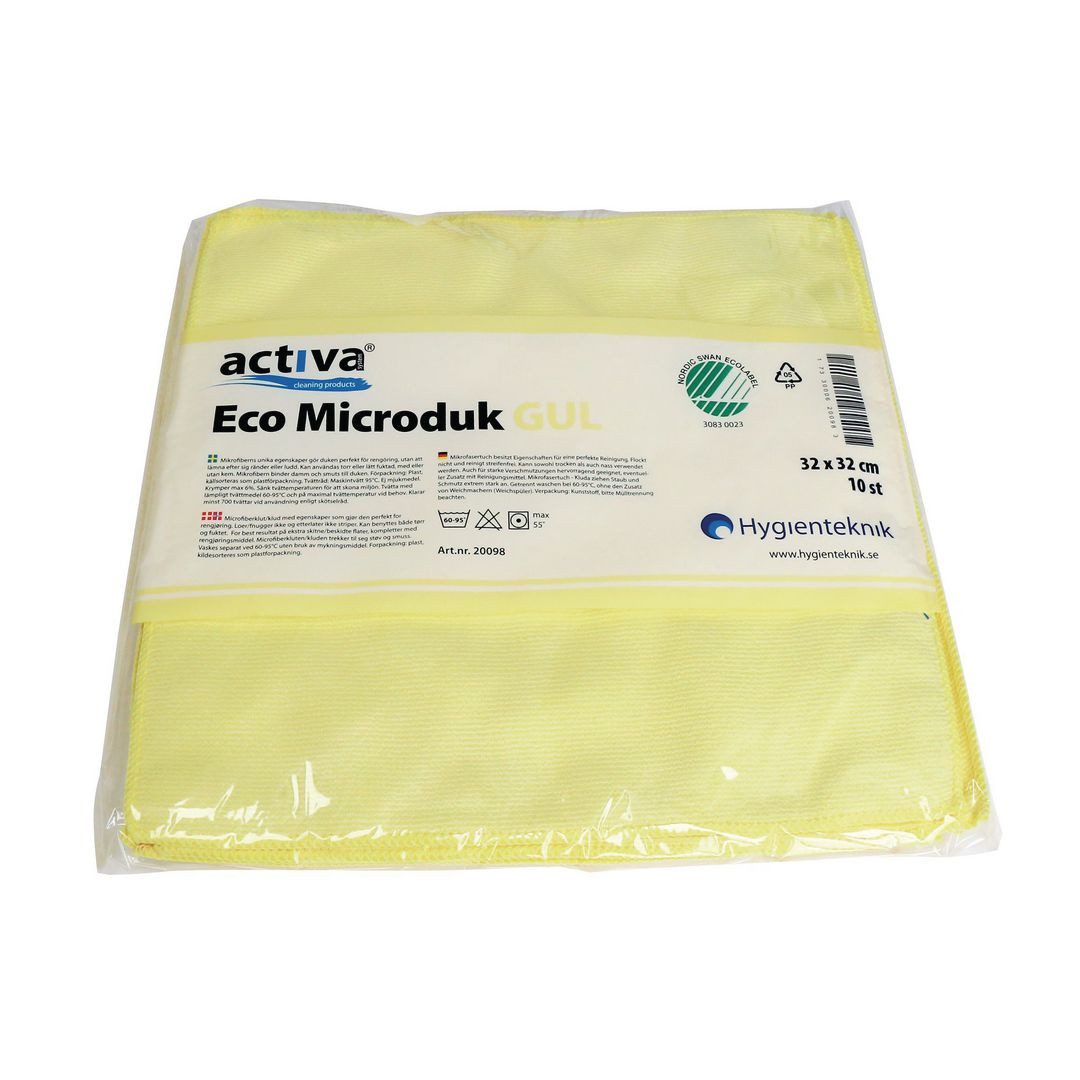 BildeMicrofiberduk ACTIVA ECO 32x32cm gul