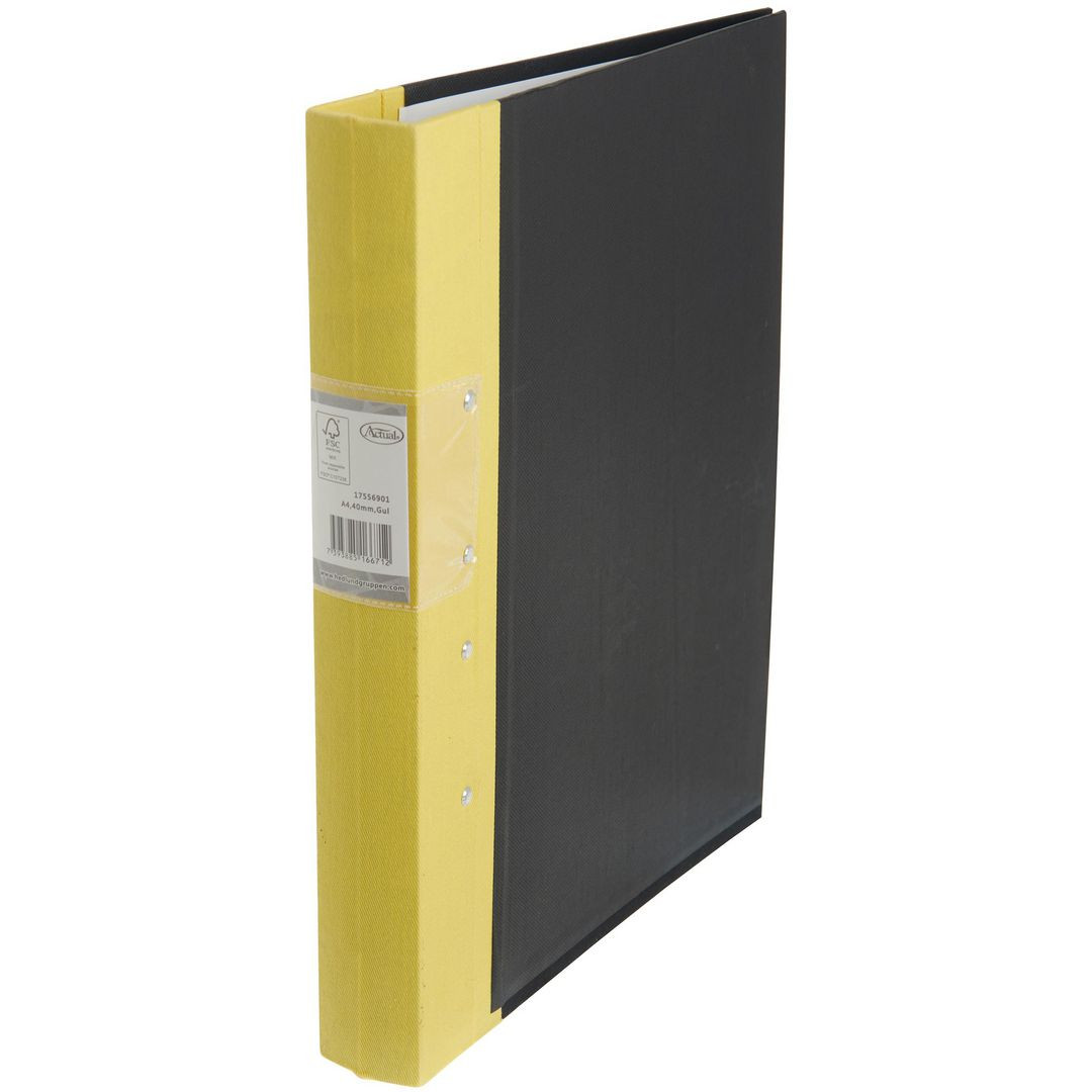 BildeGaffelpärm ACTUAL 40mm FSC gul