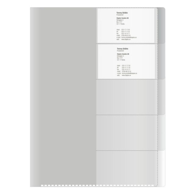 BildeSorteringsmapp 5-flikar A4 transparent