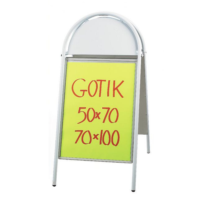 BildeGatuställ Gotik 50X70cm vit