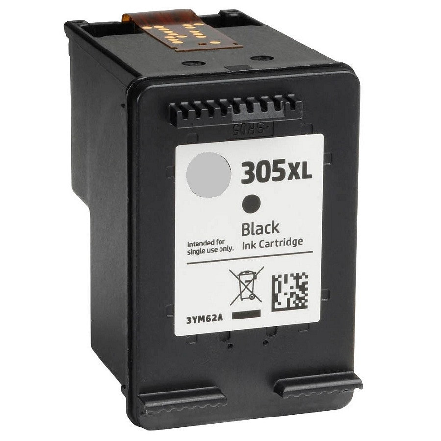 BildeBlekkpatron, erstatter 3x HP Blekkpatron Sort 305XL (18.6ml) 3-Pack 