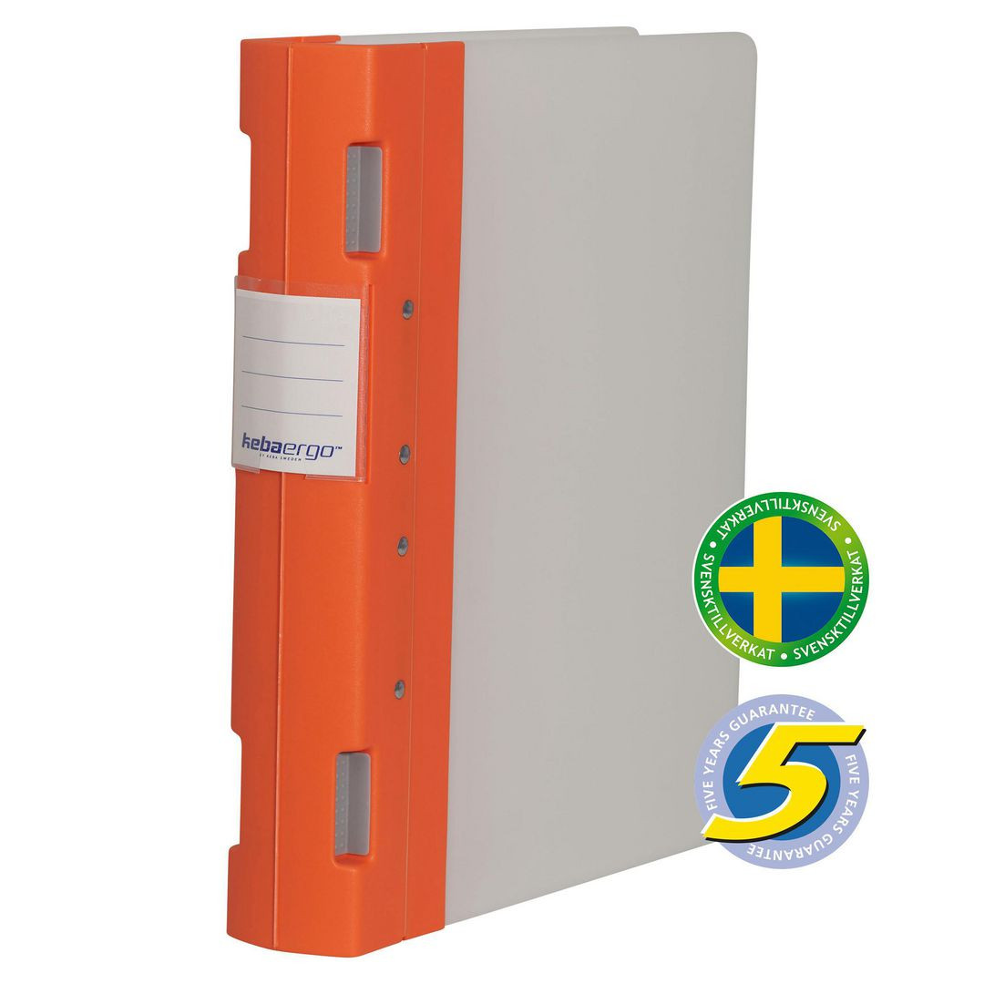 BildeGaffelpärm KEBAErgo A4 55mm korall/neutr