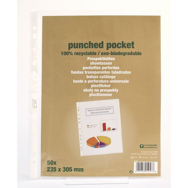 BildePlastficka återvunnen PP A4 0,06mm 50/fp