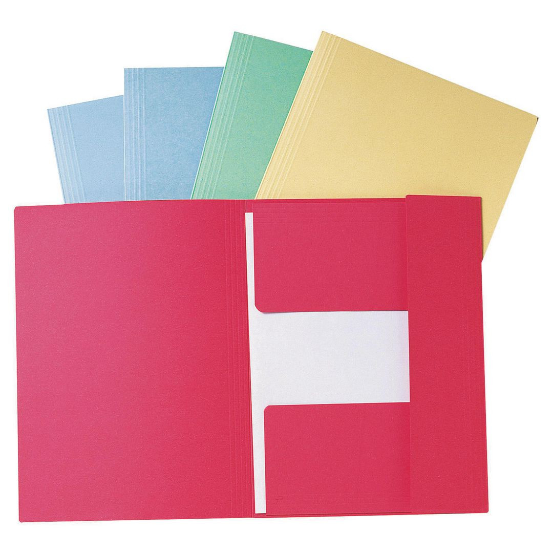 BildeMapp LYRECO A4 3-klaff 280g gul 50/fp