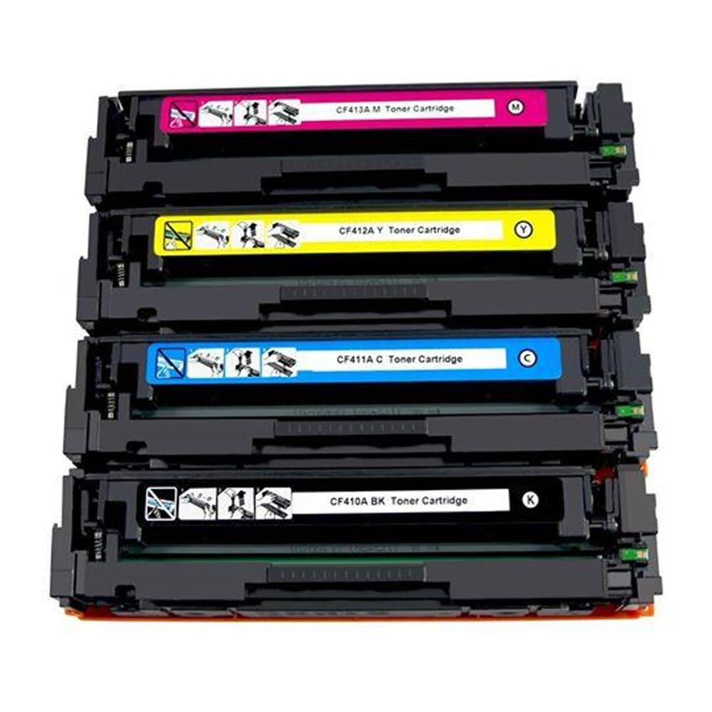 BildeHP 410A BK/C/M/Y (svart/cyan/magenta/gul) toner 4-pakk 4 x 2300 sider - kompatibel
