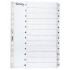 Kartongregister LYRECO A4 1-12 vit
