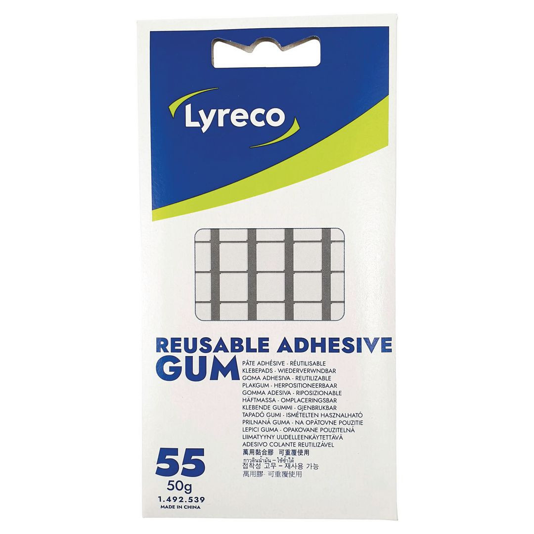 BildeHäftmassa LYRECO 55 rutor 50G