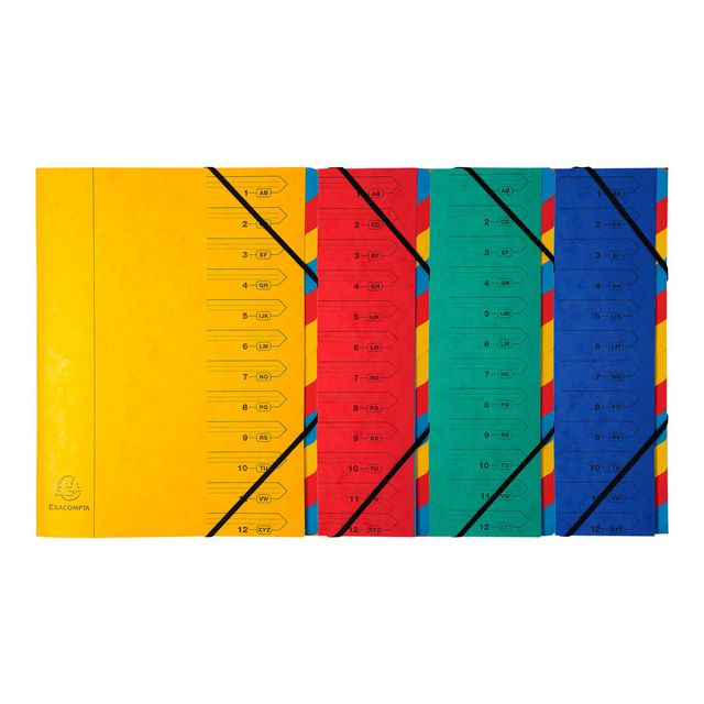BildeSorteringsmapp EXACOMPTA A4 12-flik