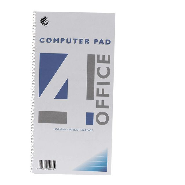 BildeSpiralkladd 4-OFF 147x297mm 96 blad linj