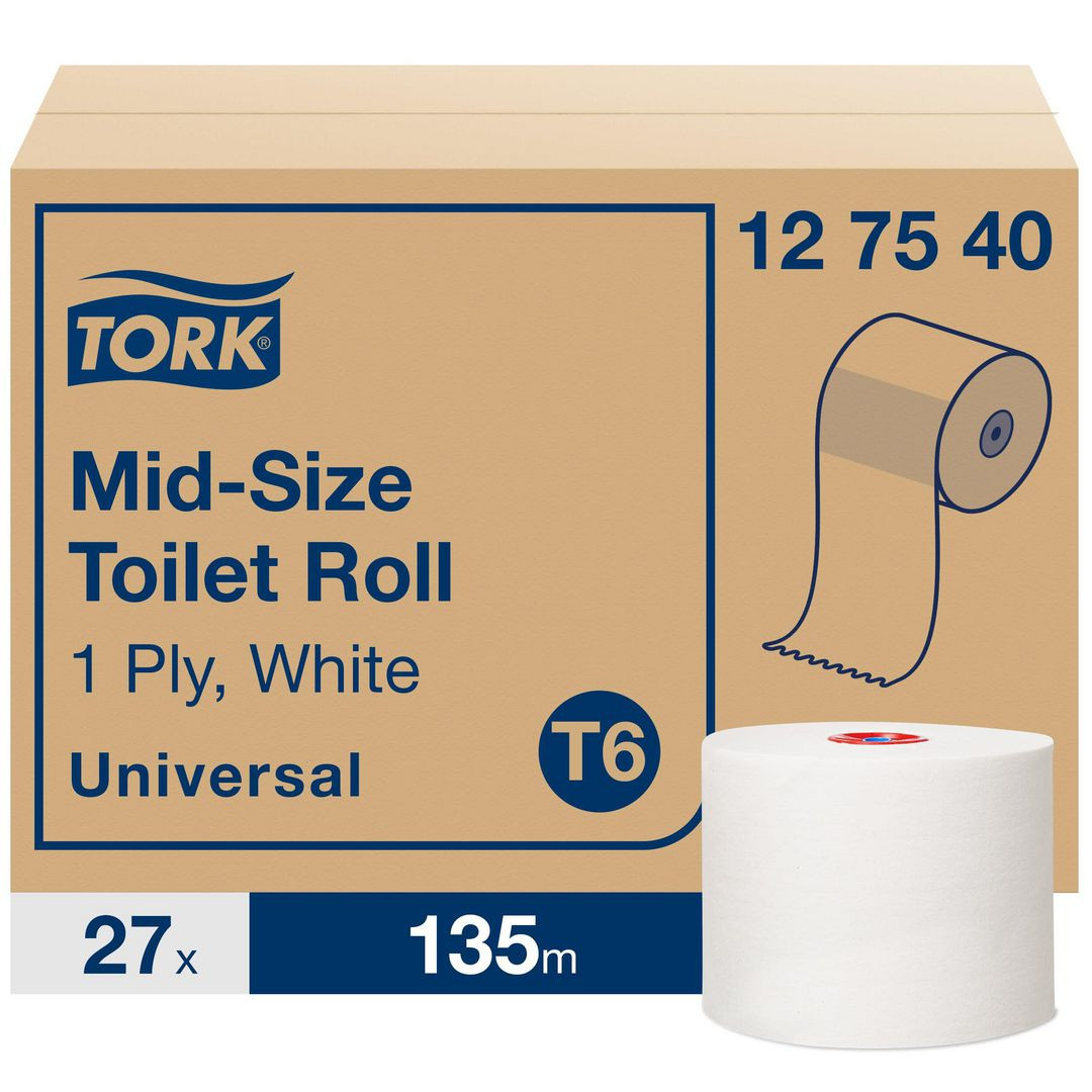 BildeToalettpapper TORK Uni T6 1-lag 27/fp
