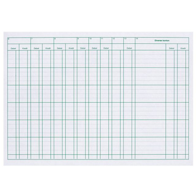 BildeKassabok A4L/23 uppsl. 14kol