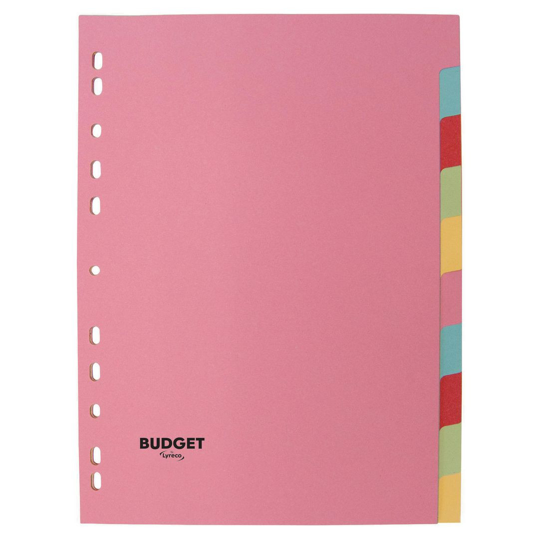 BildeKartongregister LYRECO budget A4 10-flik