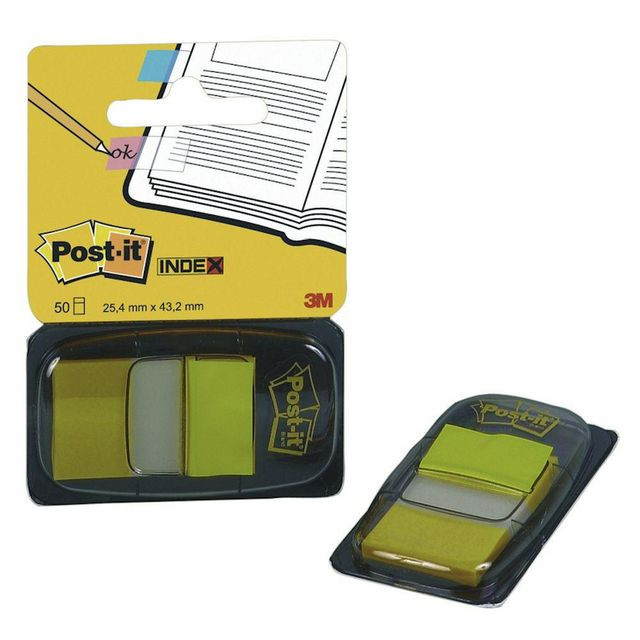 BildeIndex POST-IT 25,4x43,2mm gul 50/fp