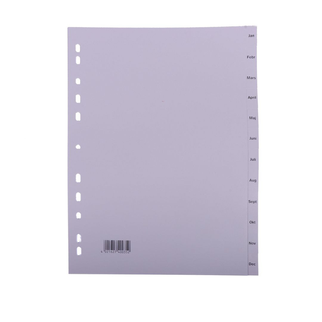 BildePlastregister PLASTOREG A4 jan-dec gr fl