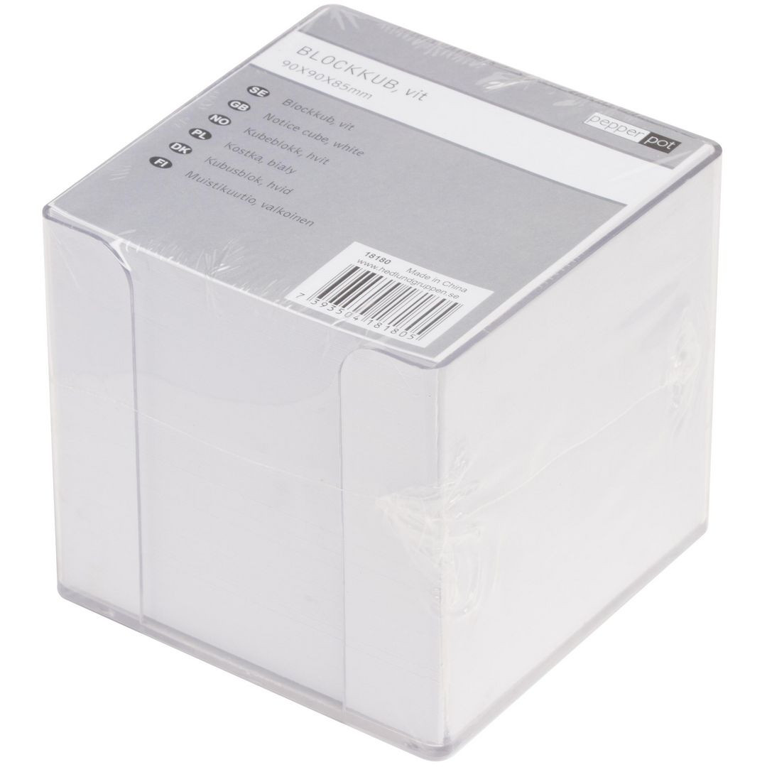 BildeBlockkubhåll Pepperpot 90x90 800ark vit