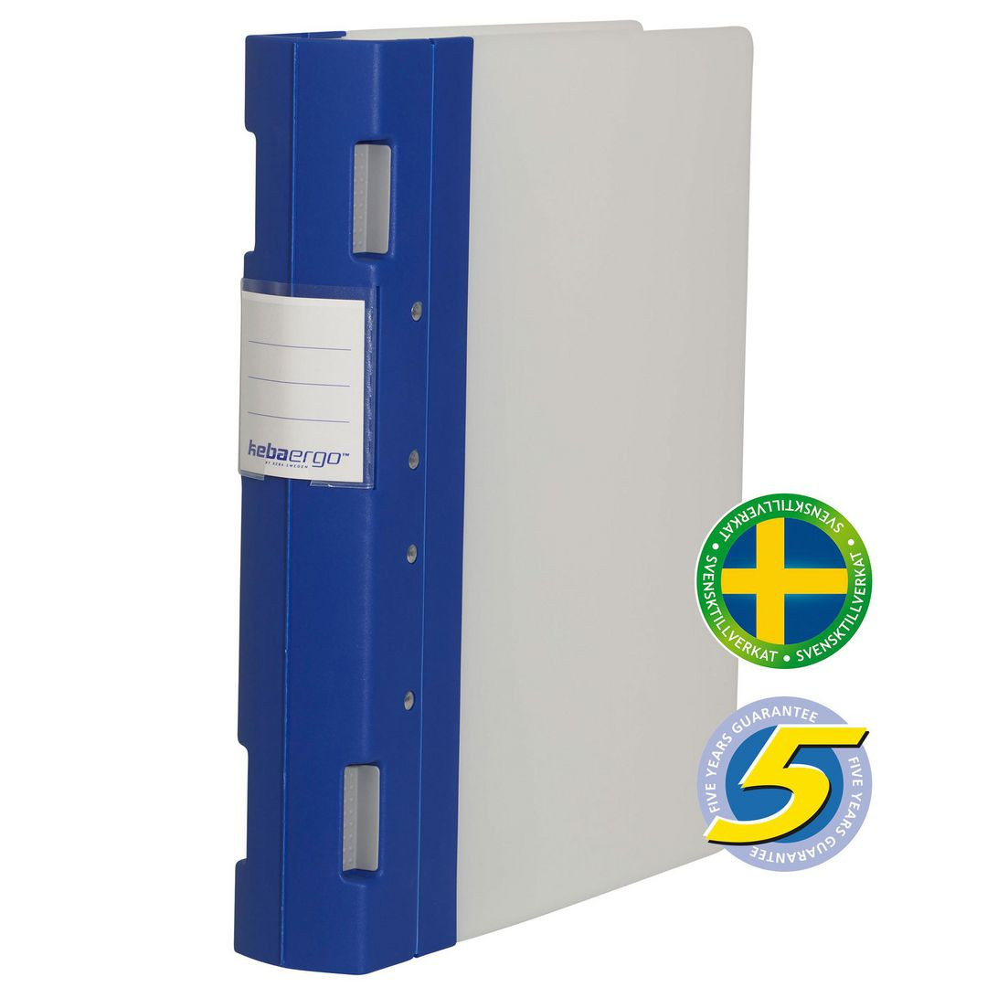 BildeGaffelpärm KEBAErgo A4 55mm blå/neutral