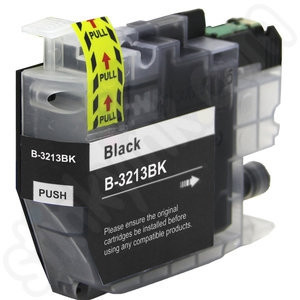 BildeBlekkpatron, erstatter Brother LC3213BK Sort Høykapasitet (400 sider)